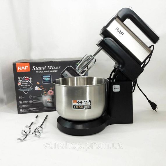 Ручний міксер з різними режимами швидкості RAF R.6652 1000 Вт 3.5 л Хороший міксер кухонний ZI-85 | Зображення 2