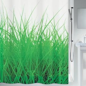 Шторка для ванної та душу Spirella Grass 180x200 см, водовідштовхувальна поліестер, 10.16404