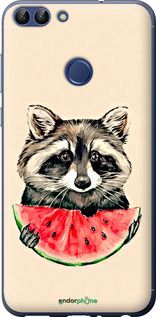 Чохол на Huawei P Smart Єнотик з кавуном "4605u-1346-2448"