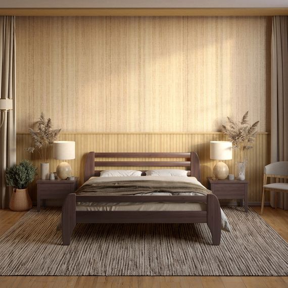 Односпальне ліжко Mebigrand Мілан Горіх темний 70х190 см (MBG-1879)