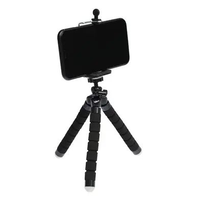 Штатив-тренога NULIER настільний, для телефону, гнучкі ніжки, висота 17 см, чорний | Зображення 1