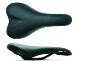 Седло велосипедное   (SPORT, черное, Spelly) FM-4