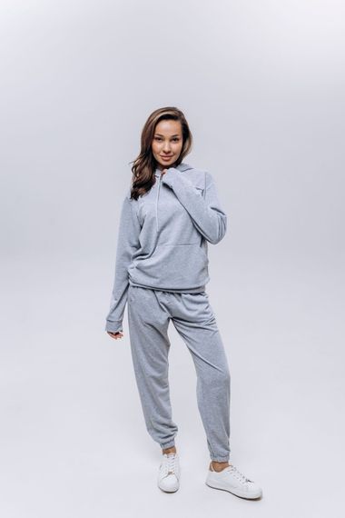 Худи жіноче (unisex) меланж двохнитка
