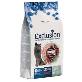 Сухой корм Exclusion Cat Sterilized +7 Chicken для стерилизованных кошек 1.5 кг