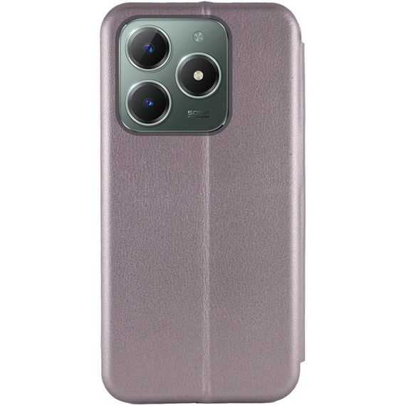 Шкіряний чохол-книжка Classy для Realme C63 4G Сірий | Зображення 3