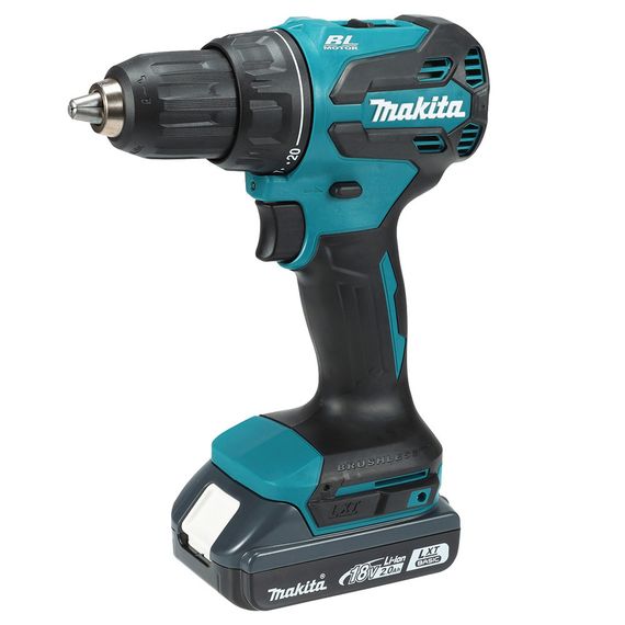 Акумуляторний дриль-шурупокрут Makita LXT Basic DDF490WV. 1 акб BLB182.  з/у DCB18WA. кейс | Зображення 1
