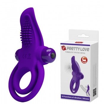 Ерекційне кільце - Pretty Love Vibrant Penis Ring Purple Sex Aura