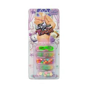 Набор бисера "Пижамная вечеринка" Bambi R22017 бусины, подвески, нити, браслет Зеленый