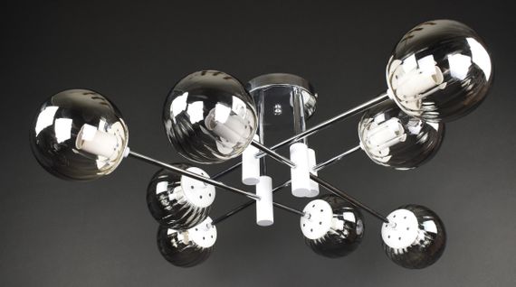 Люстра стельова на 8 лампочок 27194 Білий 26х83х83 см.