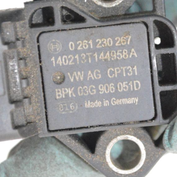 Датчик тиску наддуву Audi A1 A3 A6 A8 2003-2015 Датчик абсолютного тиску Ауді а1 а3 а6 а8 03G906051D | Зображення 2