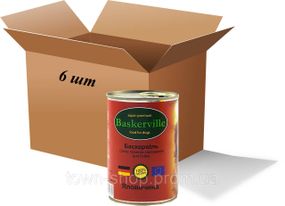 Влажный корм для собак Вaskerville Говядина, 800 г ( 6 шт. упаковка)