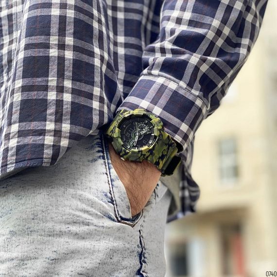 Чоловічий годинник Skmei 1688 Green-Black Military | Зображення 3