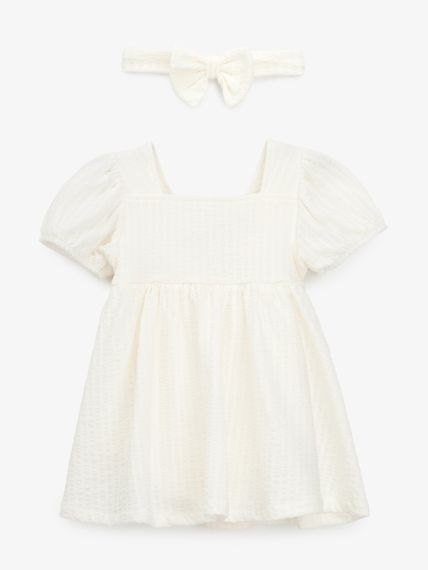 Боді-сукня+повязка для дівчинки Dexters 932511 74 см Молочний shop (4821101285129) | Зображення 5