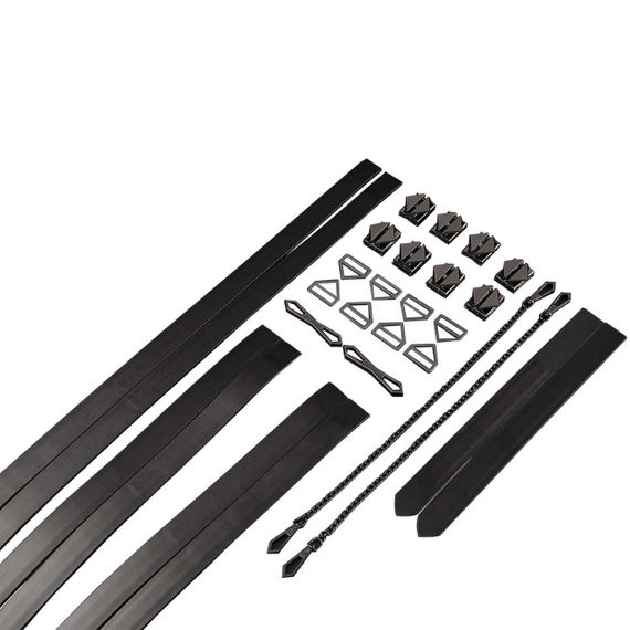 Набір із 8 ременів для зв'язування LOCKINK 8-Bondage-Straps Restraint Set — Black Sex Aura | Зображення 4