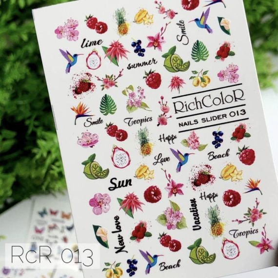 Рифлений слайдер RichColor 013 на водяній основі (6.5x9.5см)