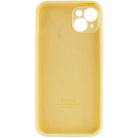 Чехол Silicone Case Full Camera Protective (AA) для Apple iPhone 14 Plus (6.7") Желтый / Mellow Yellow | Зображення 3