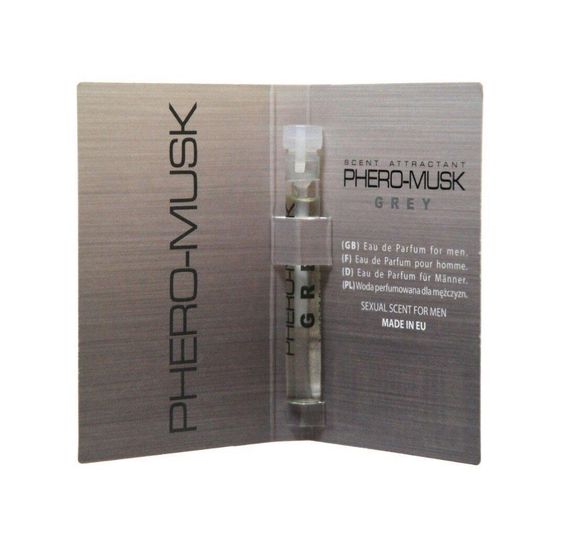 Духи з феромонами для чоловіків PHERO-MUSK Grey, 1 ml Sex Aura | Зображення 1
