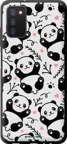 Чохол на Samsung Galaxy A03s A037F Панди "4318b-2381-2448"