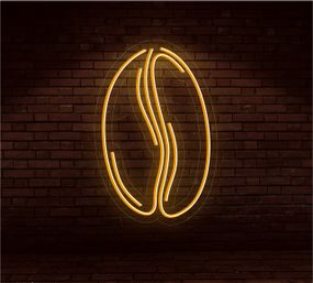 Неоновий світильник Кавове зерно 230х320 acr-n000061