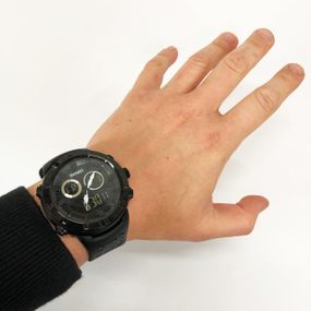 Годинники наручні електронні тактичні SKMEI 2014BKBK, Фірмові спортивні годинники HW-43