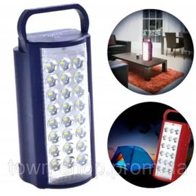 Фонарь переносной Fujita светодиодный с повербанком 24 LED, ЗУ 220V, USB-зарядное устройство 26392