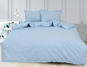 Комплект постільної білизни TAGtekstil сатин сімейний Light Blue
