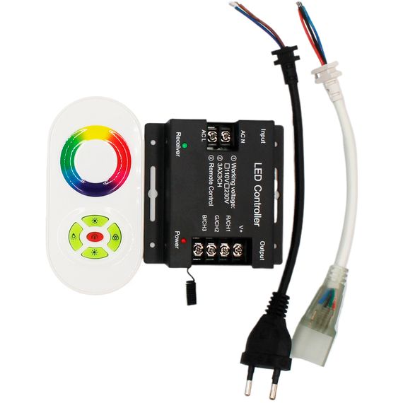 Контролер 220V NEON RGB 10х20 - AC-6 (1500W; RF; 28K)