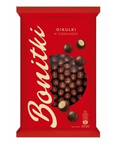 Печиво хрустке в молочному темному (чорному) Magnetic O!Kulki, 320 г Польща, драже в шоколаді