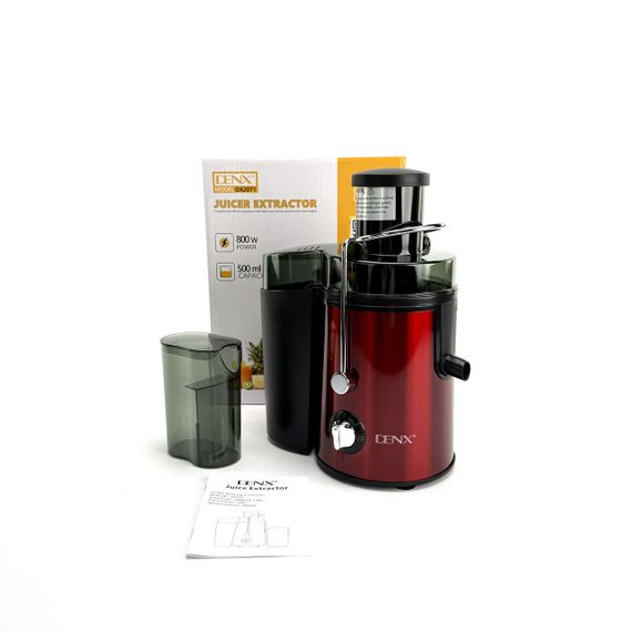 Соковижималка-екстрактор DENX DX2071 на 500 мл, 800 Вт. Червоний (DX2071) | Зображення 4