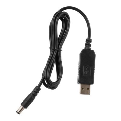 Кабель питания USB to DC 5.5x2.1mm 12V 1.0m 1.0A 2E (2E-CCAD12-BK) | Зображення 1
