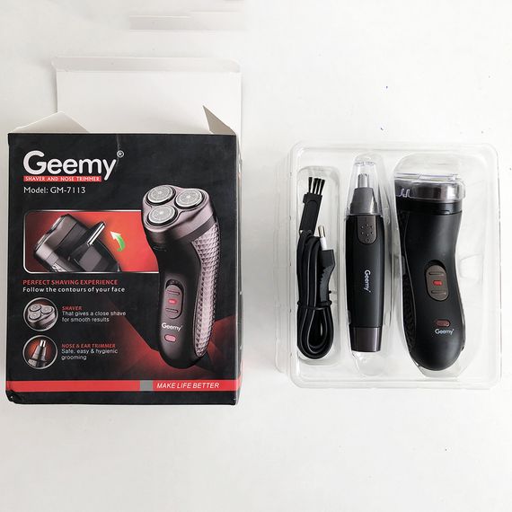 Професійна електробритва GEMEI GM-7113 Тример для бороди Бритва триммер MR-655 для бороди | Зображення 7
