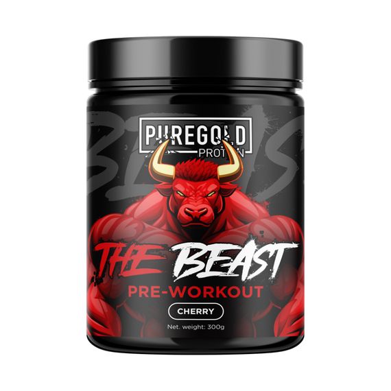 Передтренувальний комплекс Pure Gold Beast Pre-Workout 300g (Cherry)