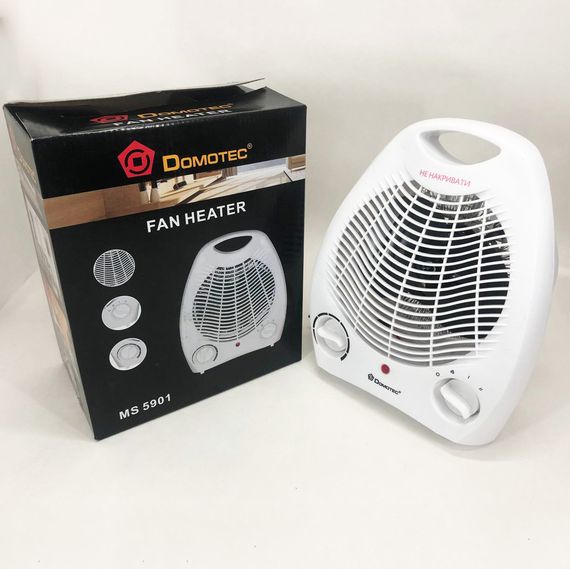 Обігрівач для житлових приміщень Domotec, Обігрівач з вентилятором 2 кВт Дуйка мініатюрний WA-32 | Зображення 7