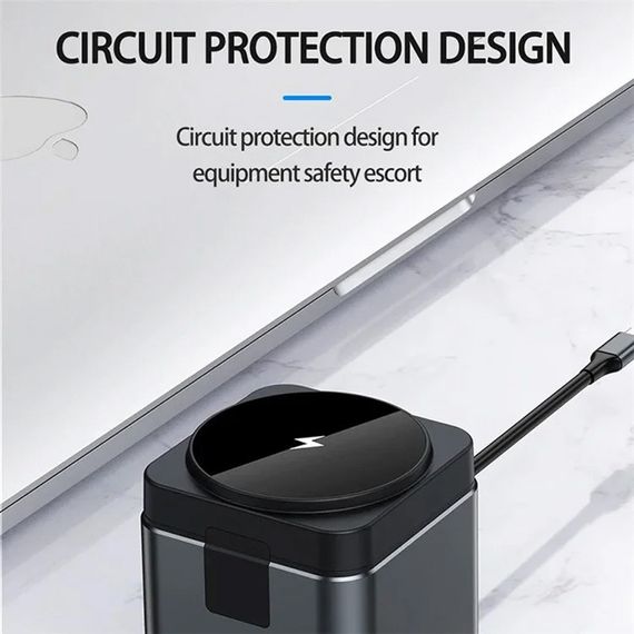 БЗП + HUB WIWU Wi-W025 Cube 9in1 USB-C Gray | Зображення 5