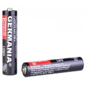 Батарейки МІНІ пальчикові GERMANIA тип ААА 1шт