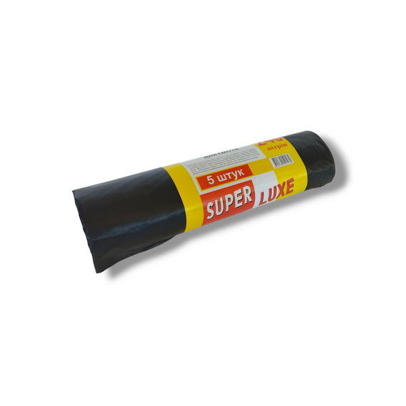 Пакети для сміття 240х5 ТМ Super Luxe (98х119/35 вага 0,388кг) | Зображення 1