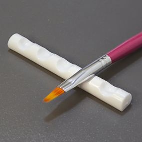 Біла підставка для пензликів (вузька)