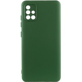 Чехол Silicone Cover Lakshmi Full Camera (A) для Samsung Galaxy A51 Full camera, Зеленый / Dark Green