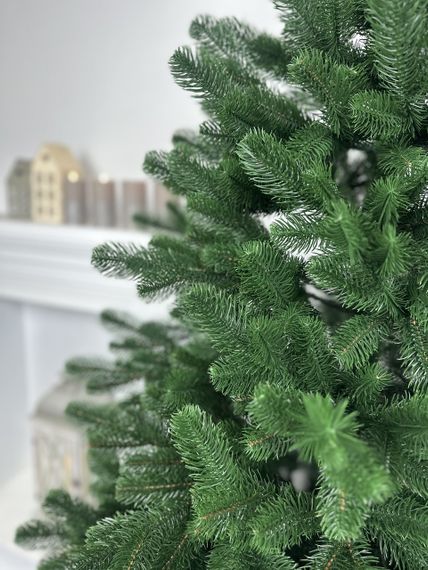 Ёлка искусственная литая Lux 180 см зелёная с металлической подставкой | Зображення 1