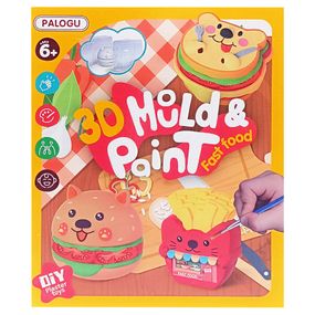 Набор для творчества Гипсовая раскраска "Fast Food" S138-33(Fast food) гипс, формы, краски