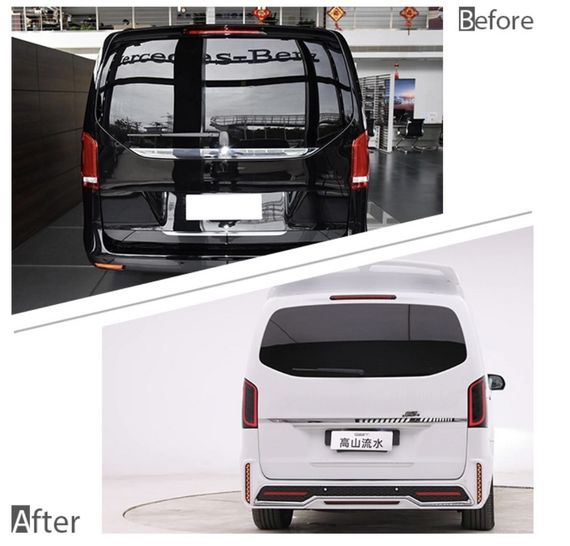 Комплект обвісу (WotterFoll 2023 design) для Mercedes Vito / V-class W447 2014- рр | Зображення 6