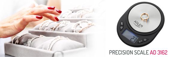 Ваги ювелірні електронні Adler AD 3162 до 750 г точність 0,1 г | Зображення 4