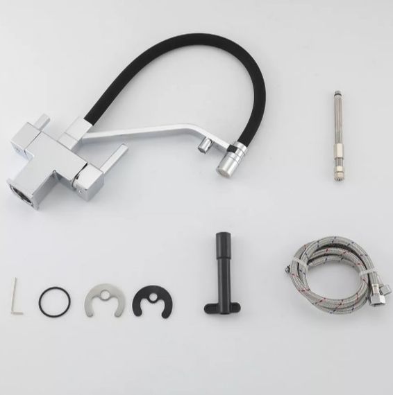 Змішувач для кухні Gappo з виходом для питної води, з гнучким виливом G4395-60 | Зображення 2