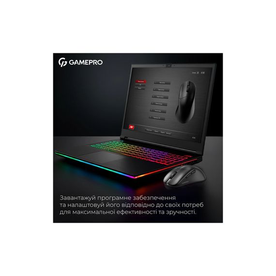 Мишка GamePro Asgard Surt Wireless/Bluetooth/USB Black (GM017B) | Зображення 8