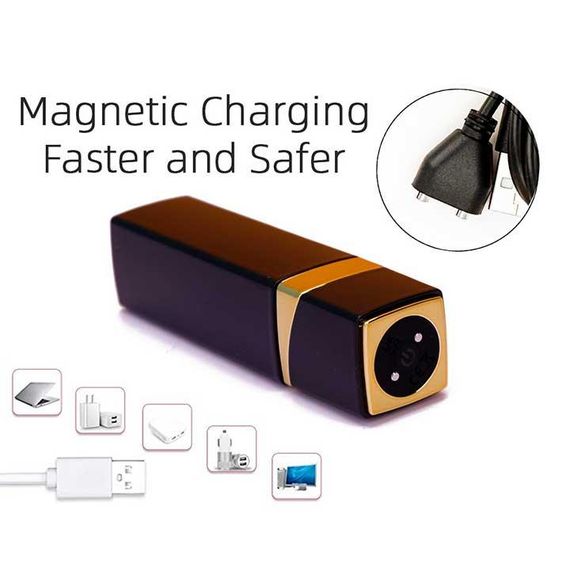 Вибратор для клитора "Помада" 10 режимов USB красный | Зображення 3