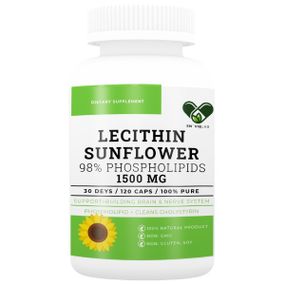 Лецитин En`vie Lab Lechitin Sunflower 98% Phospholipids 120 Caps