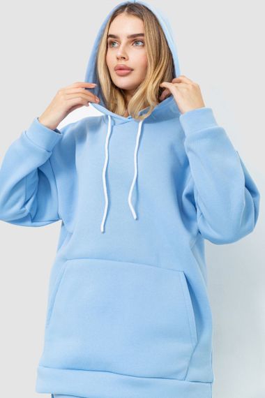 Спорт костюм женский на флисе  -уценка, цвет голубой, 214R104-U-4 | Зображення 4