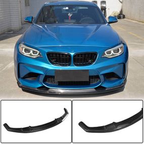 Накладка на передній бампер Lip V1 (для F87 M2, Карбон) для BMW 2 серія F22/23 2014-2021 рр