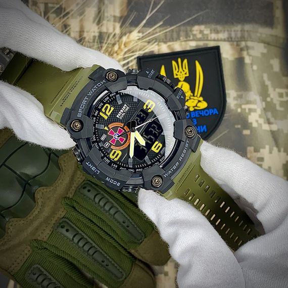 Годинник наручний Patriot 002AGSU ЗСУ Зелені + Коробка | Зображення 4