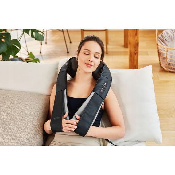 Накидка-масажер 4FIZJO Shiatsu Pro+ для шиї та спини 4FJ0564 Black/Grey (P-5907739319067) | Зображення 1